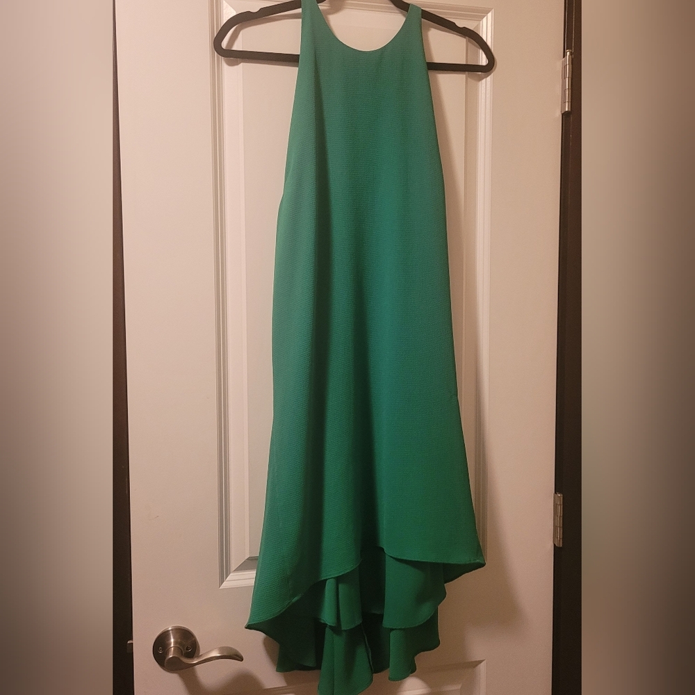 Mossimo Supply Co. High Low Green Spaghetti Strap Dress Size M